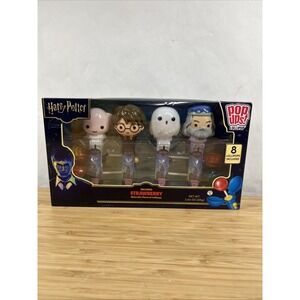 NEW Harry Potter POP UPS Lollipop 4 Character Collectible Set Strawberry Flavor
